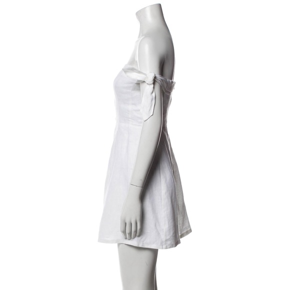 Reformation White Linen Summer Dress - Picture 4 of 4